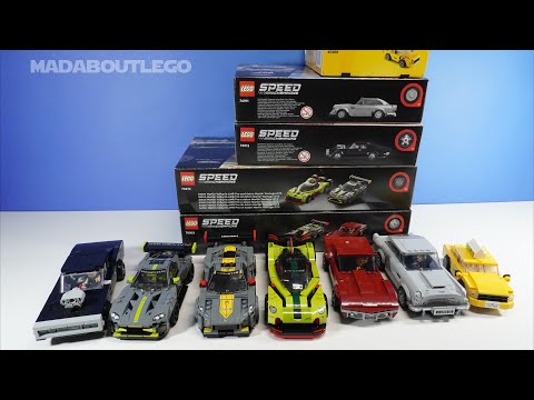 LEGO Speed Champions 7 Car Speed Build.