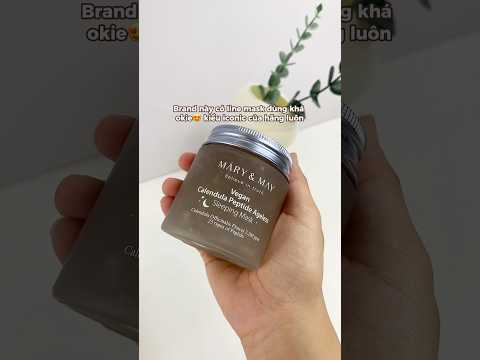 Chiếc mask ngủ siêu mát vs nhẹ da #skincare #marynmay #sleepingmask #goclamdep