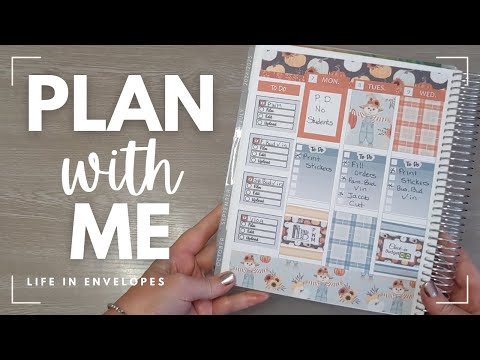 Plan with Me / Erin Condren 7x9 Life Planner / Vertical Layout / October 2024