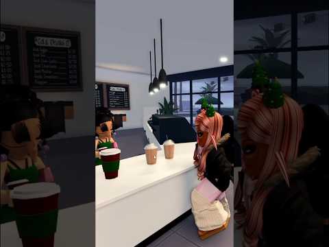 RUDE employee TRIES me at STARBUCKS 🙄 #roblox #shorts #berryavenue