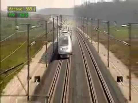 フランス新幹線TGV（テジェヴェ） 最高速度記録574.8km/h