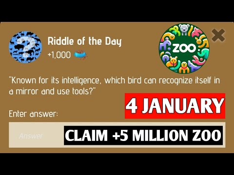 Riddle Of The Day Zoo 4 January | Zoo Rebus Of The Day | Rebus Of The Day Zoo 4 January