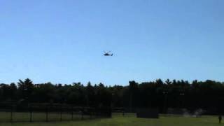 UH-60 BlackHawk- Overhead approach to Whitman-Hanson High School fields