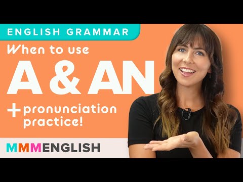 When to use A and AN | Grammar Lesson (PART 1) Indefinite Articles