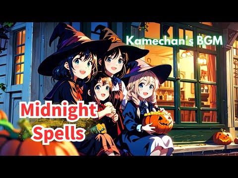 Midnight Spells - Fun Halloween Lofi Instrumental | 楽しいハロウィンローファイ🎃