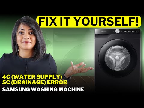 👆🛠️How to fix 4c (water supply) and 5c (drainage) errors - Samsung Front Load Washing Machine