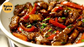 BLACK PEPPER CHICKEN | EASY BLACK PEPPER CHICKEN RECIPE | STIR FRY CHICKEN