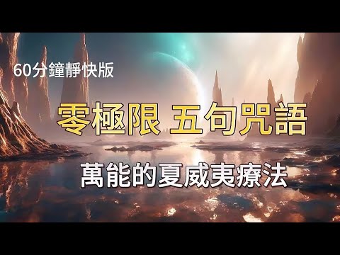 【零極限·第五真言60分鐘】ho'oponopono靜快版本|核爆級別的清理|徹底釋放|萬能的夏威夷療法|越清理越順利