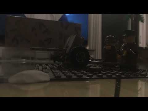 Lego WW2 Pak 36 Firing Test