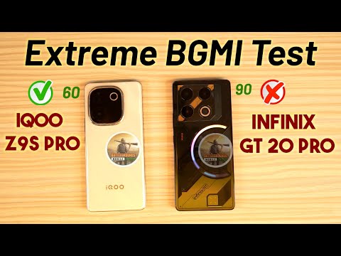 iQOO Z9s Pro Vs Infinix GT 20 Pro BGMI Test - Best Gaming Under 25000