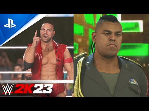 WWE 2K23 Entrances - LA Knight & Commander Azeez (PS5)