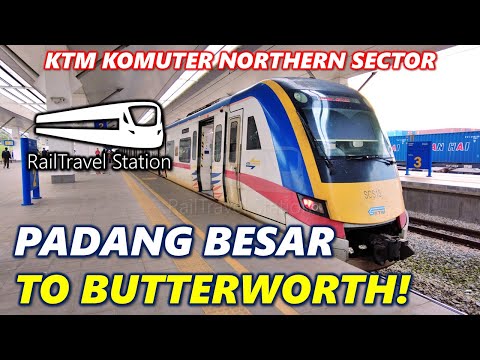 KTM KOMUTER NORTHERN SECTOR TO BUTTERWORTH! 🇲🇾🚆 KTM Komuter Utara 2955dn Padang Besar → Butterworth