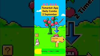 Tomarket App Daily Combo 2 September #tomarket #tomarketairdrop