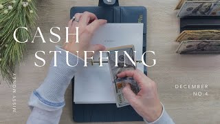 Cash Stuffing $1,085 | December No. 4 | Sinking Funds + Savings Challenges