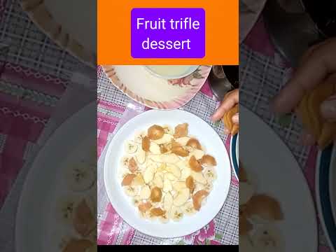 How to make trifle dessert 😋 #cooking #shorts