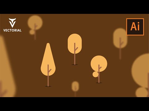 How to draw Trees in Adobe Illustrator