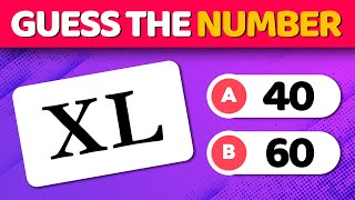 ROMAN NUMERALS Quiz | Guess The Numbers