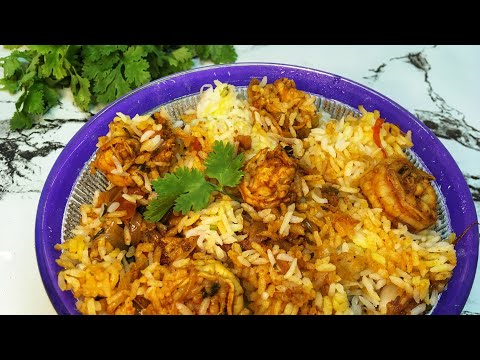 How to Make Kerala Style Prawn Biryani | Prawn Biryani recipe | Malabar Biryani | Paradise Feast