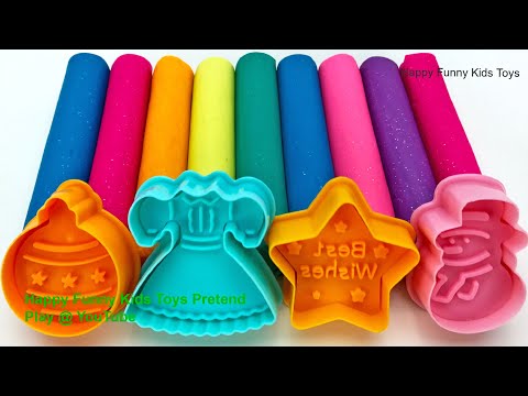 Play Doh Modelling Clay with Ice Cream and Cookie Molds | Kinder Eggs Surprise Toys