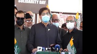 CM Murad Ali Shah | Kashmir Solidarity Day | 05-02-2021