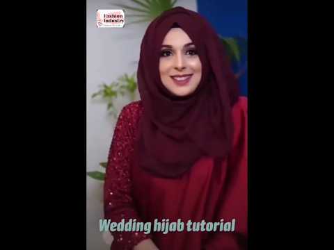 Step by step Hijab tutorial for wedding ceremony