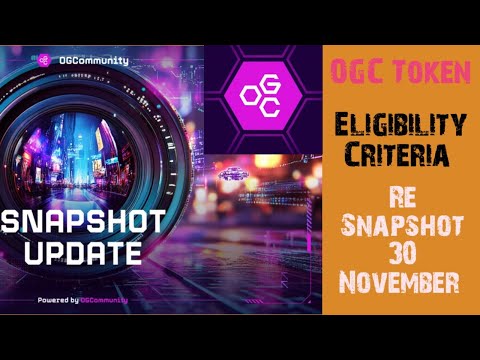 OGC Snapshot Eligibility Cateria ✅ || Snapshot on 30 November || Telegram OGC Update ||