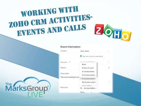 Zoho CRM Activities: Events And Calls