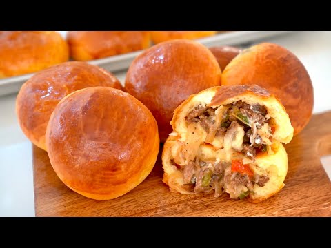 Super Yummy Brioche CheeseSteak Buns