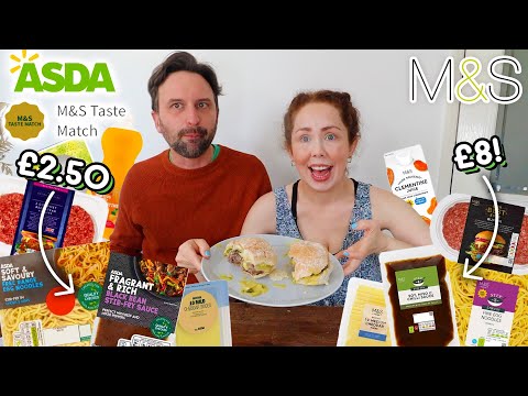 ASDA VS M&S Taste Match Taste Testing - Is ASDA BETTER Than M&S?