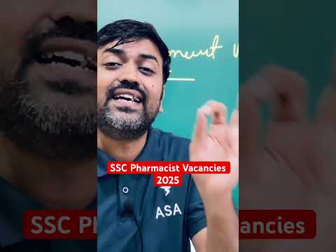 SSC Pharmacist Vacancies 2025 #amarsayaracademy