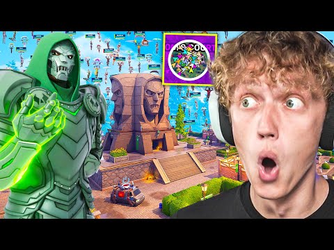 100 Players Land At DOOMS COURTYARD In Fortnite! (STACKED)