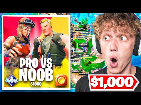 I Hosted a $1000 PROS VS NOOBS Tournament In Fortnite!