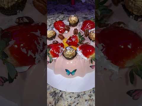 gelatina de guayaba Con imagenes comestibles #gelatina #gelatik #freetutorial #tutorial #postres