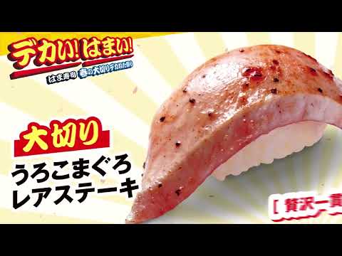 はま寿司の　春の大切りデカねた祭り　動画公開中！