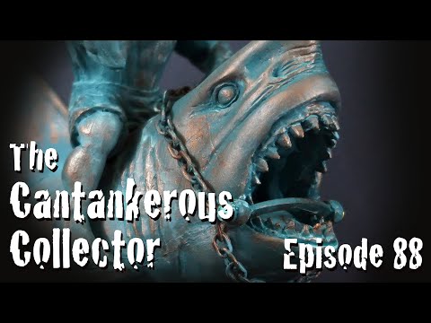 Episode 88: SHARKMAN & GREAT WHITE SHARK Maui & Sons Promo Statue Video KILLER SHARK JAWS TIBURON