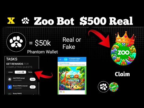 Zoo Airdrop Telegram Bot Full Details Real or Fake or Paws Wallet Problem