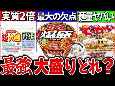 【ゆっくり解説】デカうま！コスパ最強の超大盛りカップ焼きそばどれか徹底比較レビュー！