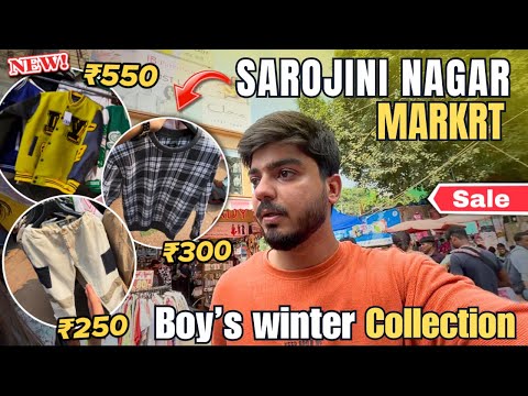 Sarojini Nagar Market Delhi 😍 || Boy's Winter Collection *New Arrivals* || Shubham Panchal vlogs