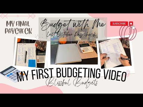 My FIRST Budget Video EVER | Budget with Me | October FINAL #budgetwithme #biweeklybudget