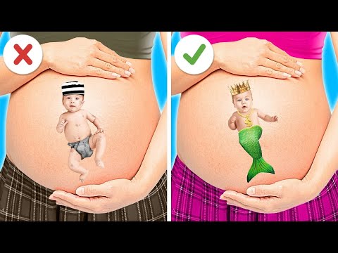 Mermaid Gets Pregnant! Creative PREGNANCY Hacks & Struggles