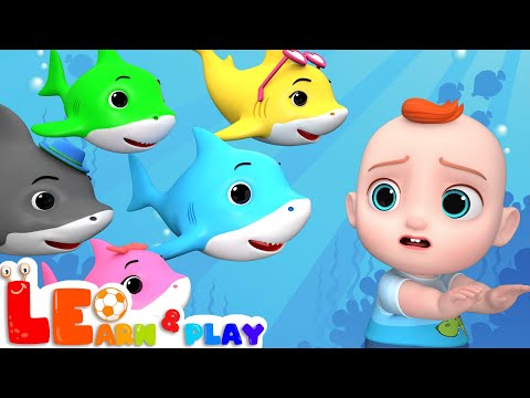 Five Little Sharks | Learn & Play with Leo