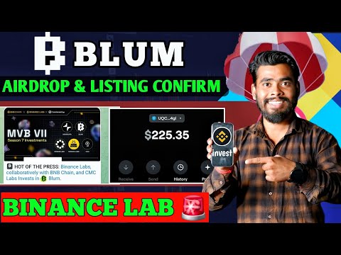 Blum Airdrop On Binance Pool 🤑| Blum Airdrop | Blum Airdrop Listing Date | Crypto Airdrop