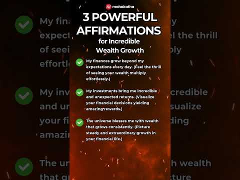 3 Affirmations for Incredible Wealth Growth