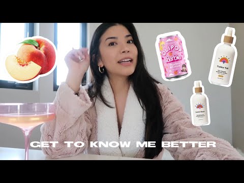 peachy mocktail & get to know me better