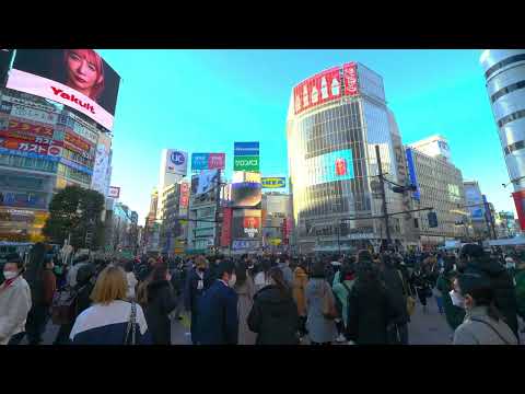 【4K HDR】Walk around Shibuya Station,  Hachiko, and the scramble crossing 2023-1 Tokyo 🇯🇵　渋谷駅前を歩く