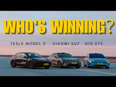 AEB Test: Tesla Model 3 VS Xiaomi SU7 VS NIO ET5 Which is Safer?