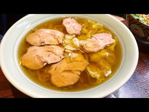 【盛岡】創業４００年のそば屋でチャーシューワンタン麺！