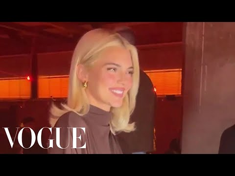 Kendall Jenner Goes Blonde at Bottega Veneta