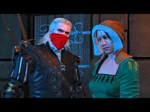 Bandit Geralt Attacks Sophronia: Dandelion the Crimson Avenger Fight. Both Options (Witcher 3)