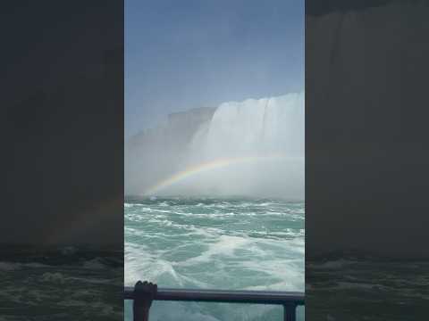 Up-close view of Niagara Falls from the ‘Niagara citycruises by Hornblower’ boat!